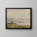 Küstenlinie der Ostsee am Roskilde-Fjord, Seeland - Anton Erik Christian Thorenfeld — gerahmtes Bild an der Wand
