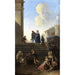 Bauern vor den Stufen der Kirche - Anton Goubau — Ansicht des Kunstwerks