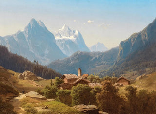 Eine Szene in den hohen Berner Oberland Wetterhorn - Anton Hansch — Ansicht des Kunstwerks