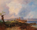 Ansicht des Schlosses von Sermione auf der Insel Sermione am Gardasee - Anton Hansch — Ansicht des Kunstwerks
