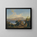 Blick auf den Gardasee - Anton Hansch — gerahmtes Bild an der Wand