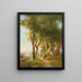 Im Klostergarten - Anton Hansch — gerahmtes Bild an der Wand