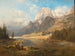 Partie du Hintersee avec le Mühlsturzhorn, Bavière - Anton Hansch — Ansicht des Kunstwerks