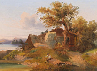 Repos am Bachufer - Anton Hansch — Ansicht des Kunstwerks