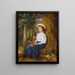 Repos dans la forêt - Anton Heinrich Dieffenbach — gerahmtes Bild an der Wand