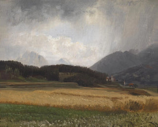 Stimmung bei Regen auf Igls - Anton Hlaváček — Ansicht des Kunstwerks
