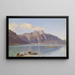 Landschaft am See - Anton Hlaváček — gerahmtes Bild an der Wand