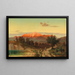 Sonnenuntergang am Hoher Göll - Anton Hlaváček — gerahmtes Bild an der Wand
