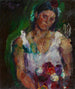 Die Frau des Künstlers mit Blumen - Anton Kolig — Ansicht des Kunstwerks
