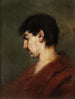 Portrait eines jungen Mannes mit schwarzen Haaren und rotem Mantel - Anton Laupheimer — Ansicht des Kunstwerks