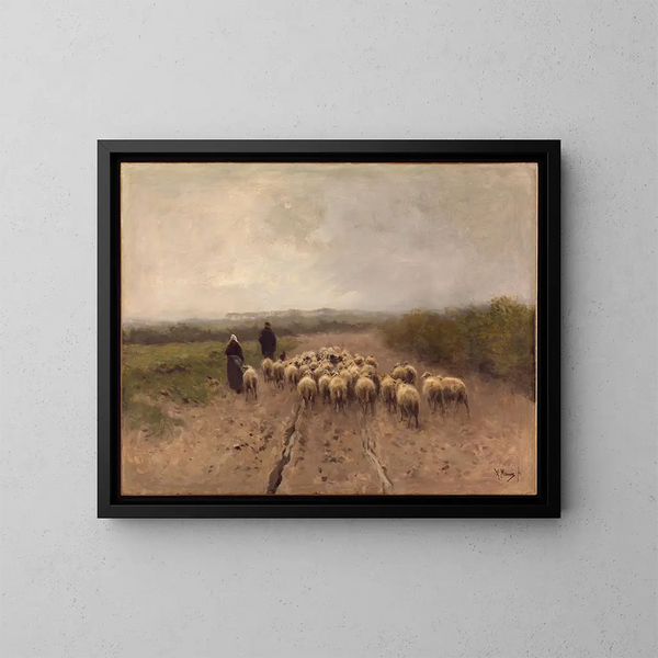 Aller au pâturage - Anton Mauve — gerahmtes Bild an der Wand