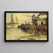 Die Aussetzung eines Fischers in einem Pink - Anton Mauve — gerahmtes Bild an der Wand