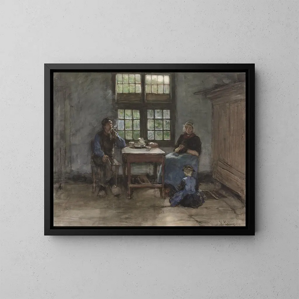 Innenraum von Larens - Anton Mauve — gerahmtes Bild an der Wand