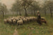 Bergère avec un troupeau de moutons - Anton Mauve — Ansicht des Kunstwerks