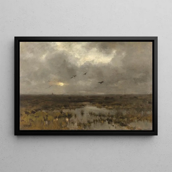 Le Marais - Anton Mauve — gerahmtes Bild an der Wand