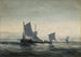 Bateaux de pêche dans le canal - Anton Melbye — Ansicht des Kunstwerks