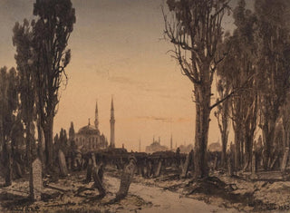 Türkischer Friedhof in Scutari - Anton Melbye — Ansicht des Kunstwerks