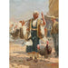 Reproduktion des Gemäldes Der Geflügelmarkt - Anton Mittoff Mitov
