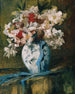 Rosen aus Stroh in einer weißen Vase - Anton Müller-Wischin — Ansicht des Kunstwerks