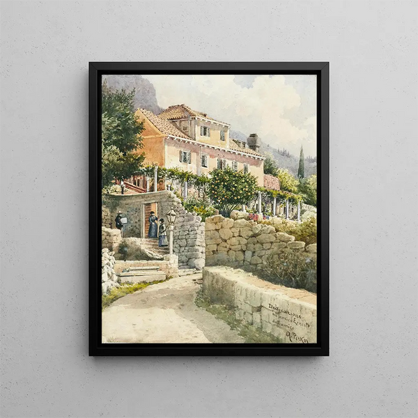 Ein Motiv der Süddalmatin - Anton Perko — gerahmtes Bild an der Wand