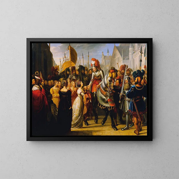L'entrée de l'empereur Maximilien Ier à Gand - Anton Petter — gerahmtes Bild an der Wand