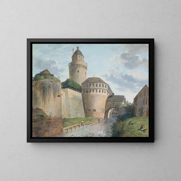 L'ancienne mur de découpe - Anton Radl — gerahmtes Bild an der Wand