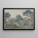 Das Ende der jährlichen Messe - Anton Radl — gerahmtes Bild an der Wand