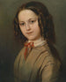 Portrait der Kindheit von Mélanie Deinhardstein - Anton Romako — Ansicht des Kunstwerks
