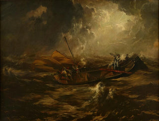 Sturm auf See - Anton Romako — Ansicht des Kunstwerks