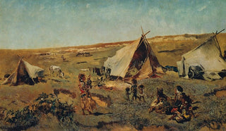 Anton Romako - Zigeunerlager in der Puszta.webp