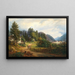 Ansicht von Bad Ischl - Anton Schiffer — gerahmtes Bild an der Wand