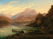 Ansicht des Altausseer Sees mit Blick auf das Karlseisfeld am Dachstein, den oberen Seirrstein sowie die Ruinen von Pfluigsberg und das Haus des Barons Zedlitz am Seeufer - Anton Schiffer — Ansicht des Kunstwerks