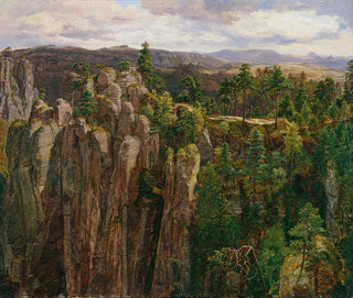 in den Sandsteinbergen der Elbe - Anton Schiffer — Ansicht des Kunstwerks
