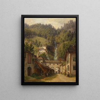 Anton Schiffer - Motiv aus Hallstatt.webp