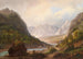 Spaziergänger im bergigen Tal - Anton Schiffer — Ansicht des Kunstwerks