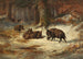 Sangliers dans une forêt hivernale - Anton Weinberger — Ansicht des Kunstwerks