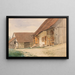 Ferme - Anton von Werner — gerahmtes Bild an der Wand