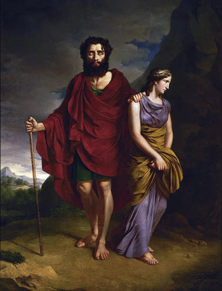 Antoni Brodowski - Oedipus And Antigone.webp