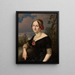 Portrait einer Dame - Antoni Murzynowski — gerahmtes Bild an der Wand