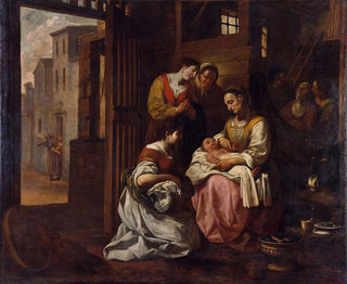 Geburt des heiligen Franziskus - Antoni Viladomat — Ansicht des Kunstwerks