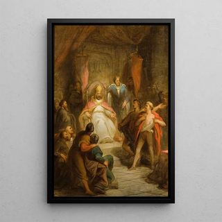 Antonie F Zrcher - De graaf van Gelre en de heer van Amstel in het Domkapittel van Utrecht Anno 1227.webp