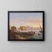 Fischer am Castel dell'Ovo in Neapel - Antonie Sminck Pitloo — gerahmtes Bild an der Wand
