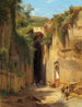 Die Grotte von Posillipo in Neapel - Antonie Sminck Pitloo — Ansicht des Kunstwerks