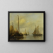 Bateaux de pêche sur une eau calme - Antonie Waldorp — gerahmtes Bild an der Wand