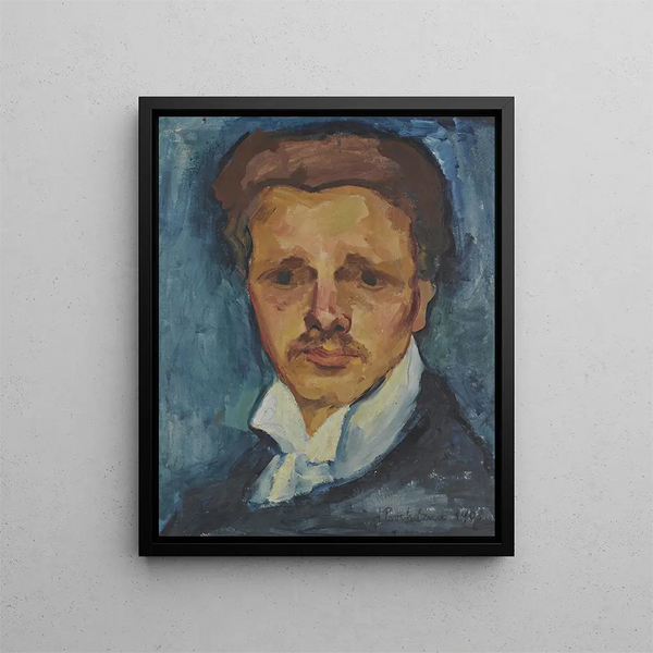 Selbstporträt - Antonín Procházka — gerahmtes Bild an der Wand