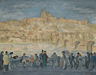 Ansicht des Prager Schlosses - Antonín Procházka — Ansicht des Kunstwerks
