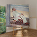 Reproduktion des Gemäldes Joaquín Sorolla - Antonio García am Strand