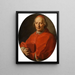 Portrait eines Kardinals - Antonio David — gerahmtes Bild an der Wand