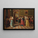 Bassanio, der das Herz von Portia erobert, Der Kaufmann von Venedig - Antonio Ermolao Paoletti — gerahmtes Bild an der Wand