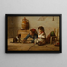 Spiel mit Katze und Maus - Antonio Ermolao Paoletti — gerahmtes Bild an der Wand